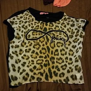 Forever young cheetah print crop top